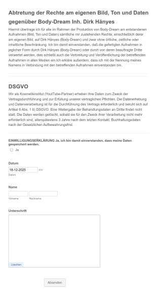 Abtretung Bildrechte