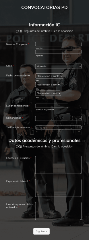 Convocatorias PD