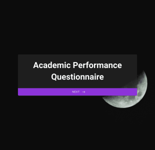 Academic Performance Questionnaire Form Template