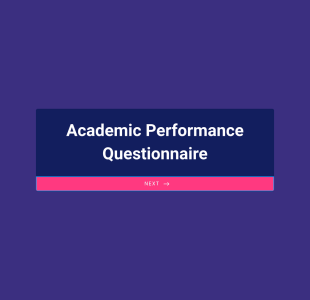 Academic Performance Questionnaire Form Template