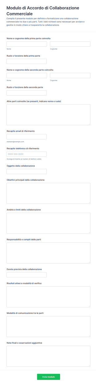 Accordo Di Collaborazione Aziendale