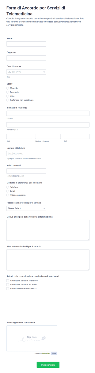 Accordo Sui Servizi Di Telemedicina