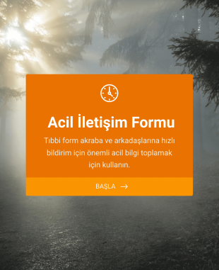 Acil Durum İletişim Form Örneği Form Template
