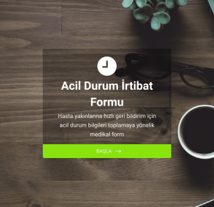Acil Durum İrtibat Form Template