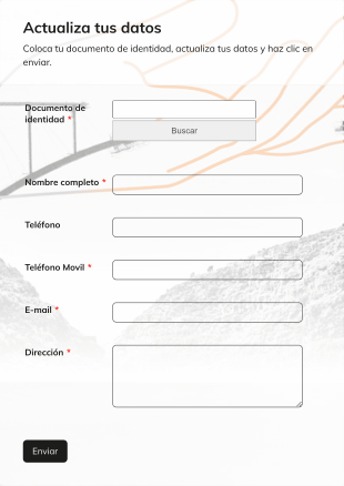 Actualiza Tus Datos Form Template