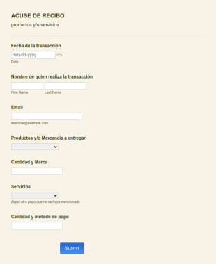 Acuse De Recibo