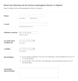 Ad Huijbregts Zaalvoetbal Toernooi 2020 Vv Hapert
