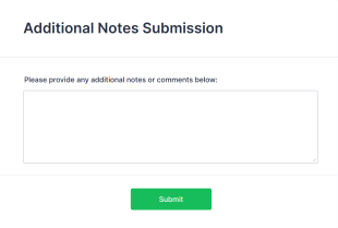 Additional Notes Submission Form Template