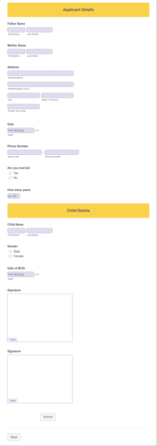 Adoption Certificate Form Template