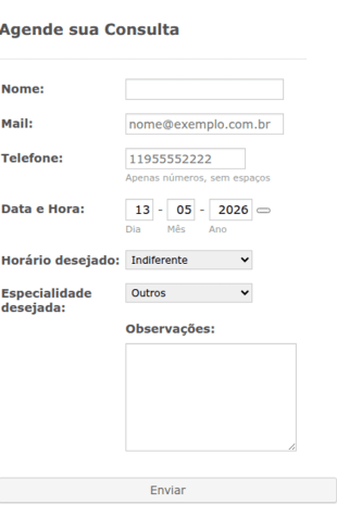 Agendamento Ortodontia