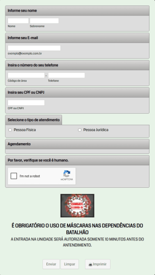 Agendar Atendimento SFPC 14º BI Mtz