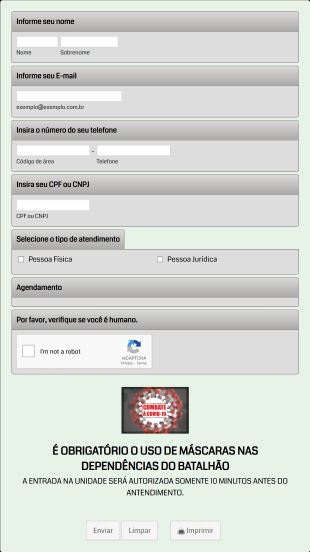 Agendar Atendimento SFPC 14º BI Mtz