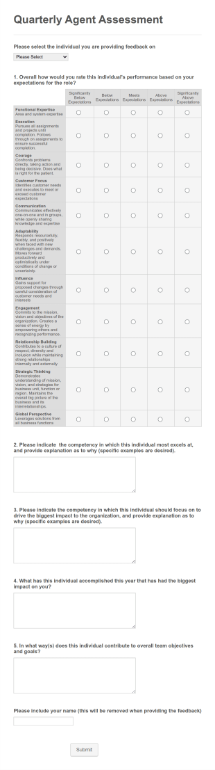 Agent Performance Evaluation Form Ashton Agency Form Template