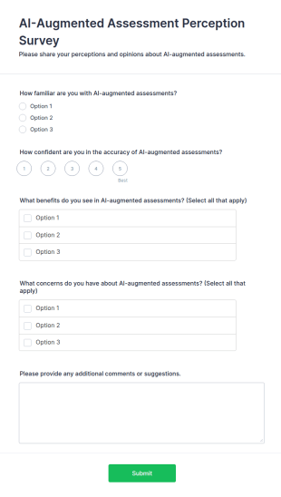 AI Augmented Assessment Perception Survey Form Template