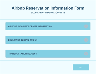 Airbnb Reservation Information Form Template