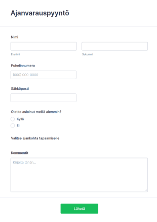 Ajanvarauspyyntö