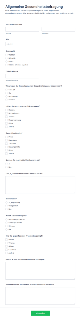 Allgemeine Gesundheitsumfrage