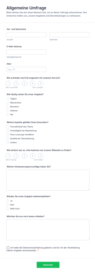 Allgemeine Umfrage