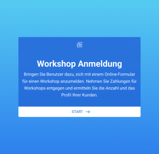 Allgemeine Workshop Anmeldung Form Template