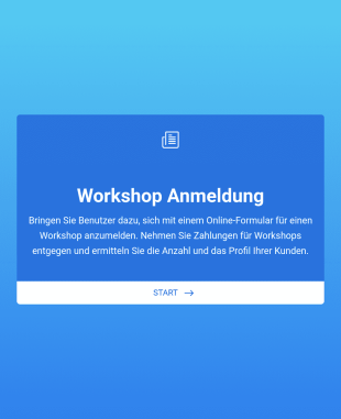 Allgemeine Workshop Anmeldung