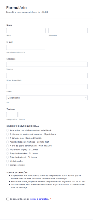 Aluguer De Livro