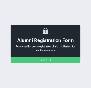 Alumni Registration Form Template