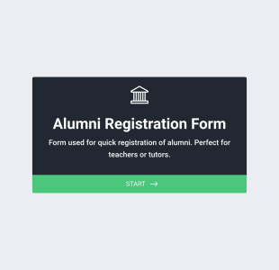 Alumni Registration Form Template