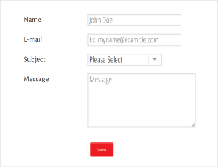 Software Company Responsive Contact Us Form Template