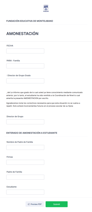 Amonestación