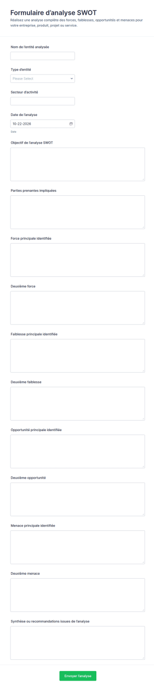 Analyse SWOT Survey