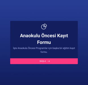Anaokulu Kayıt Form Template