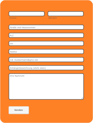 Anfrage Anhängerkauf Form Template