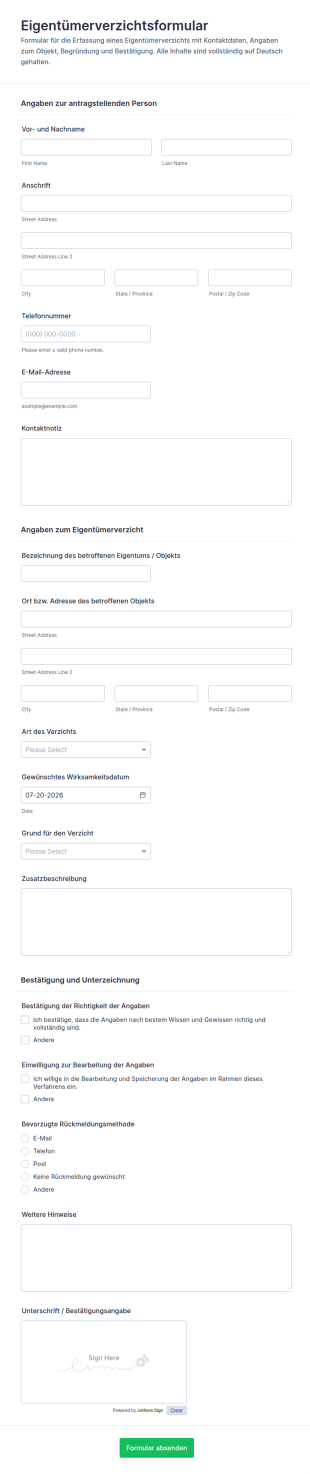Anfrage Zur Rückgabe Des Eigentums