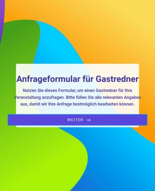 Anfrageformular Für Gastredner