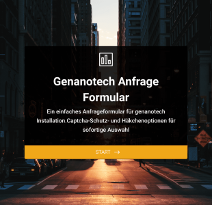 Anfrageformular Form Template