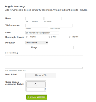 Angebotsanfrage