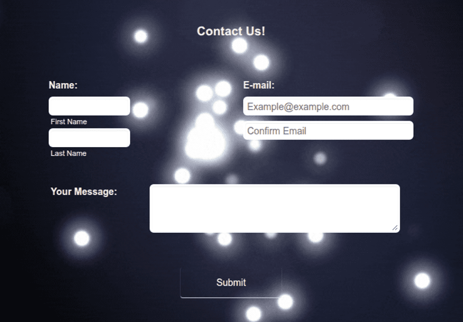 Animated Contact Form Template | Jotform