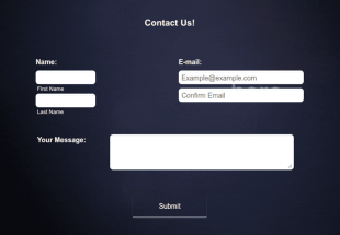 Animated Contact Form Template