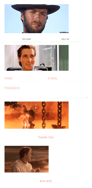 Animated GIF Feedback Form Template