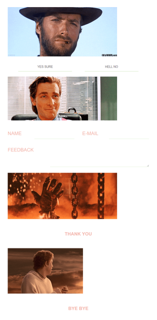 Animated GIF Feedback Form Template