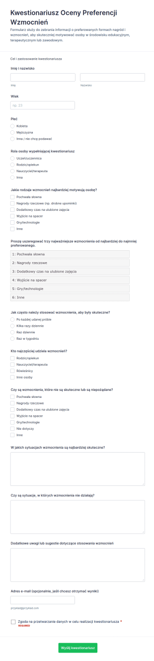 Ankieta Preferencji Wzmocnień