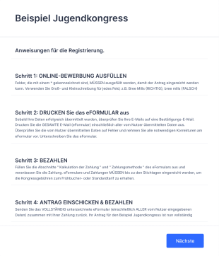 Anmeldeformular Für Das Jugendcamp