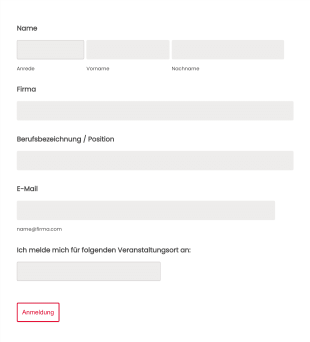 Anmeldeformular Für Events (SAP) Form Template