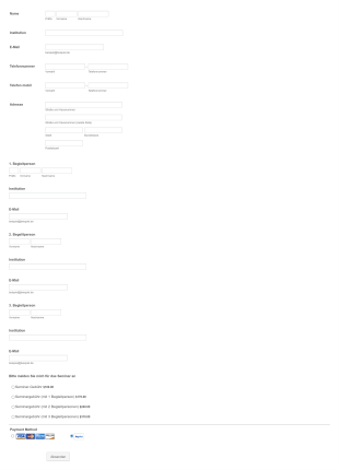 Anmeldeformular Für Seminar Konferenz Form Template