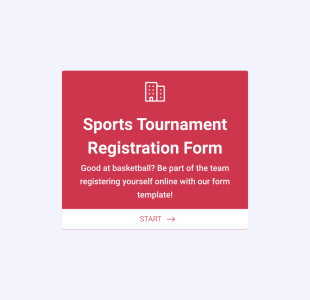 Anmeldeformular Für Sportturniere Form Template
