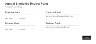 Annual Employee Review Form Template