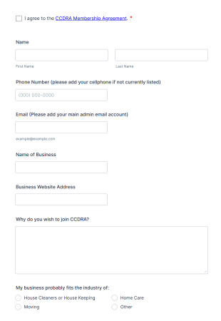 Business Enrollment And Industry Classification Form Template
