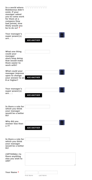 Annual Review (Direct Report Feedback) Form Template