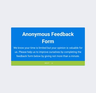 Anonymous Feedback Form Template