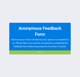 Anonymous Feedback Form Template